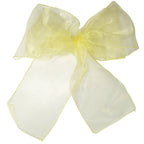 7" x 108" Organza Chair Sash - Lemon