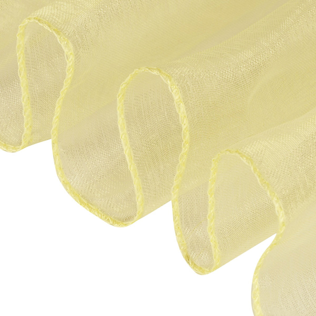 7" x 108" Organza Chair Sash - Lemon