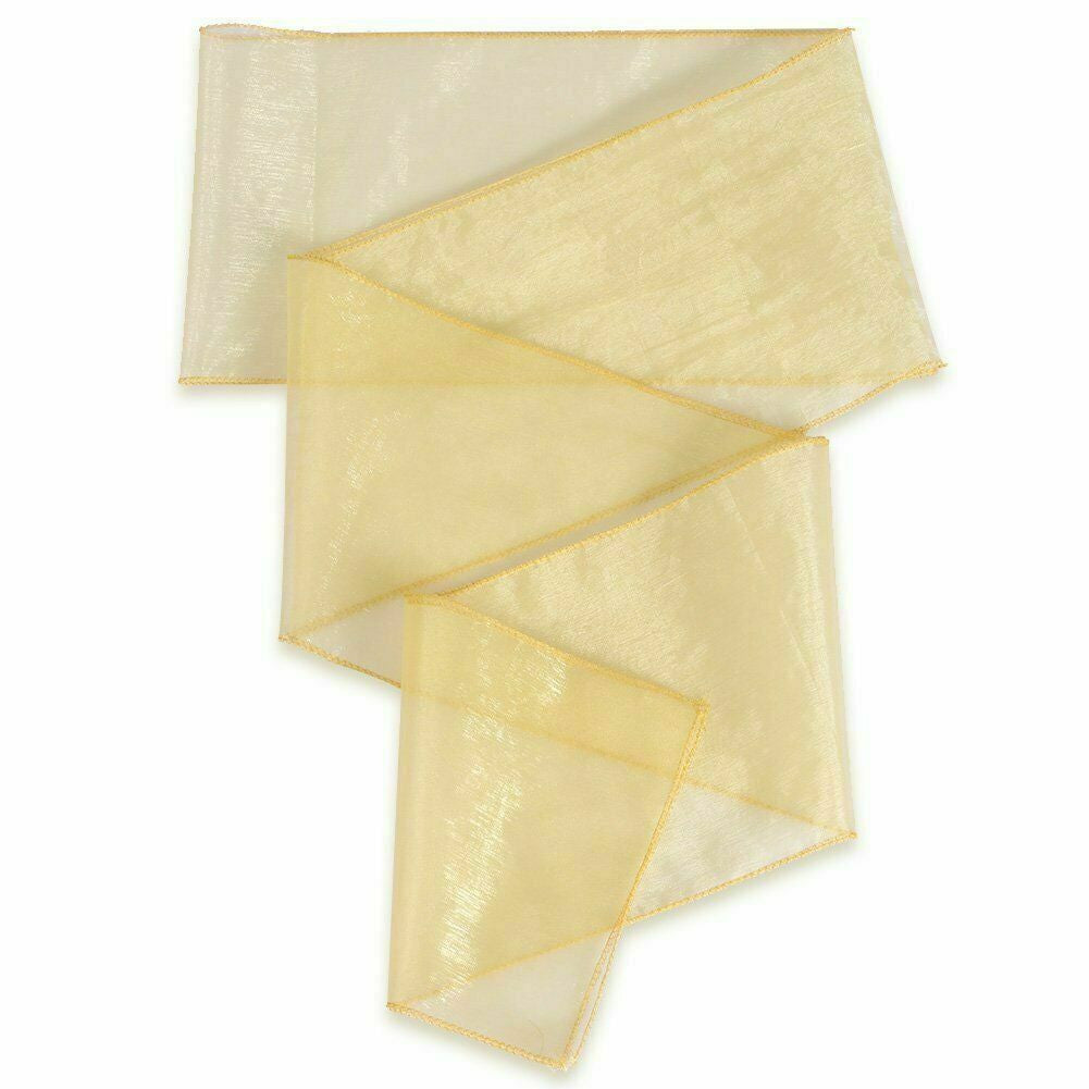 23" x 108" Wider Organza Chair Sash - Cream