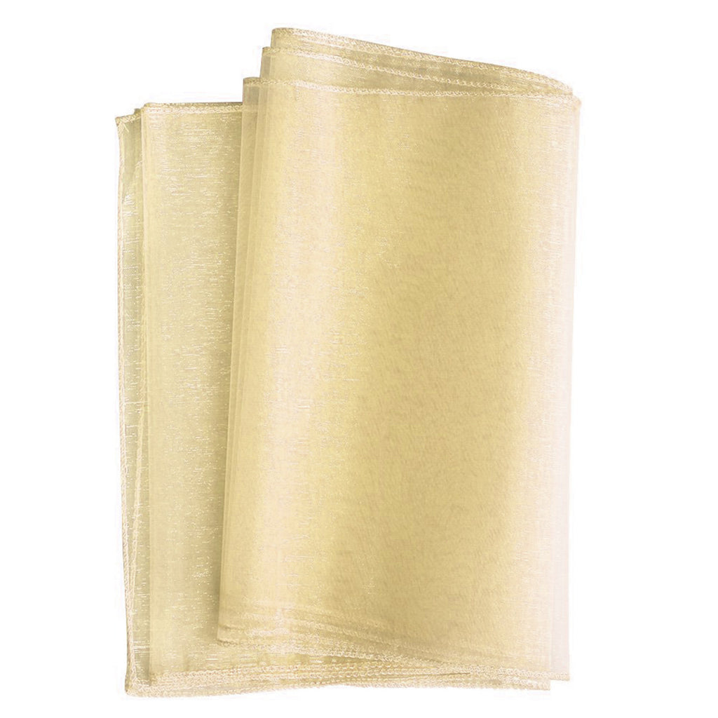 23" x 108" Wider Organza Chair Sash - Cream