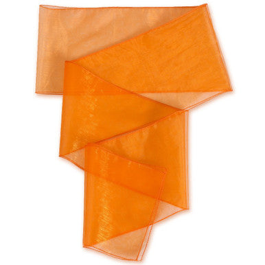 23" x 108" Wider Organza Chair Sash - Orange