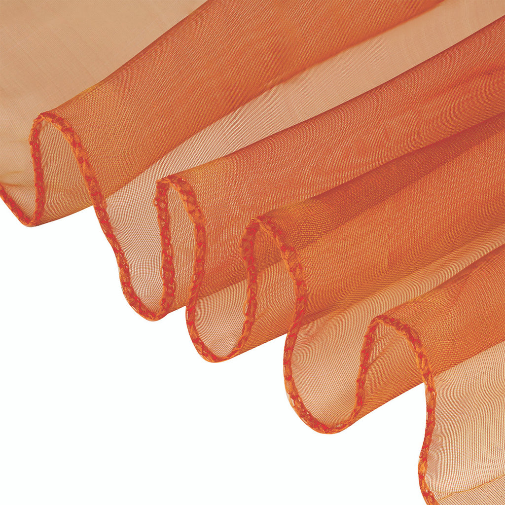 23" x 108" Wider Organza Chair Sash - Orange