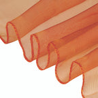 23" x 108" Wider Organza Chair Sash - Orange