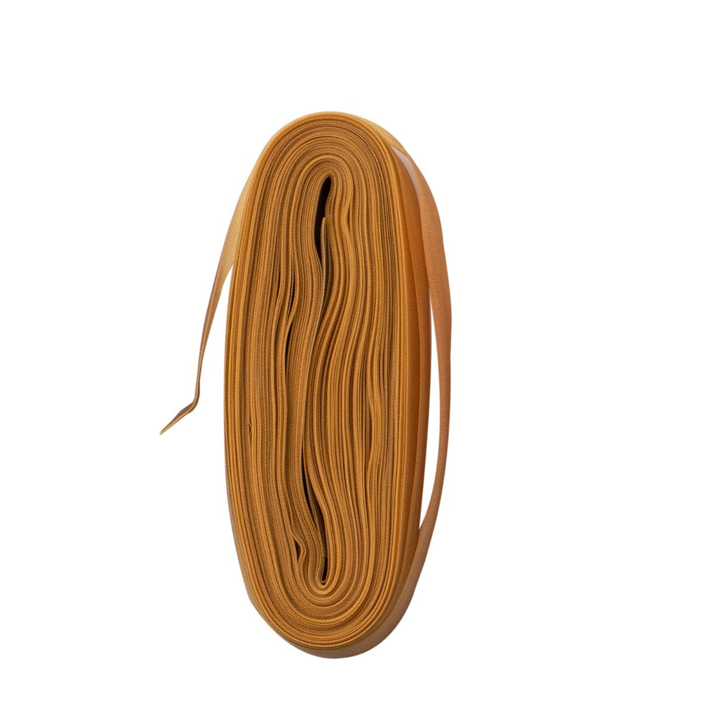 20m Organza Woven Edge Ribbon - Pale Gold