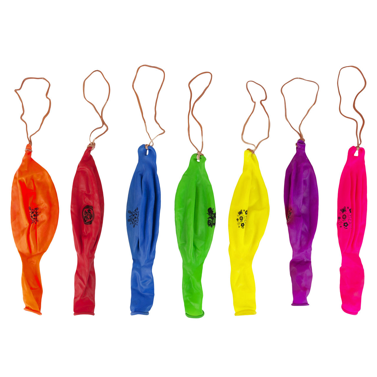 Large Punch Balloons with Elastic Band - Mixed Colours (5pcs)