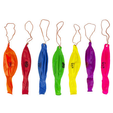 Large Punch Balloons with Elastic Band - Mixed Colours (5pcs)
