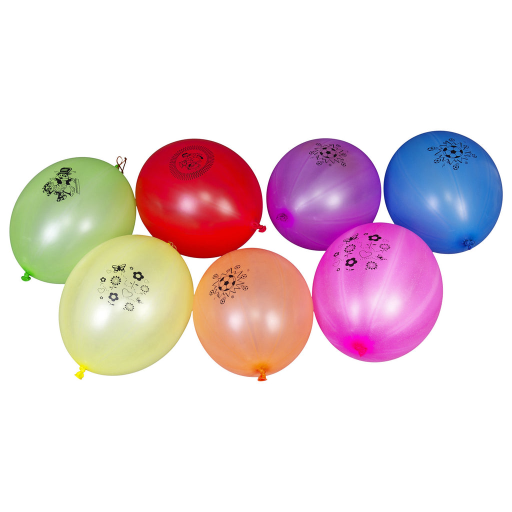 Large Punch Balloons with Elastic Band - Mixed Colours (5pcs)