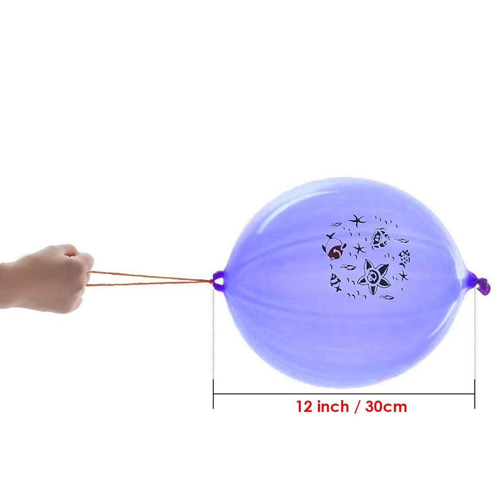 Large Punch Balloons with Elastic Band - Mixed Colours (5pcs)