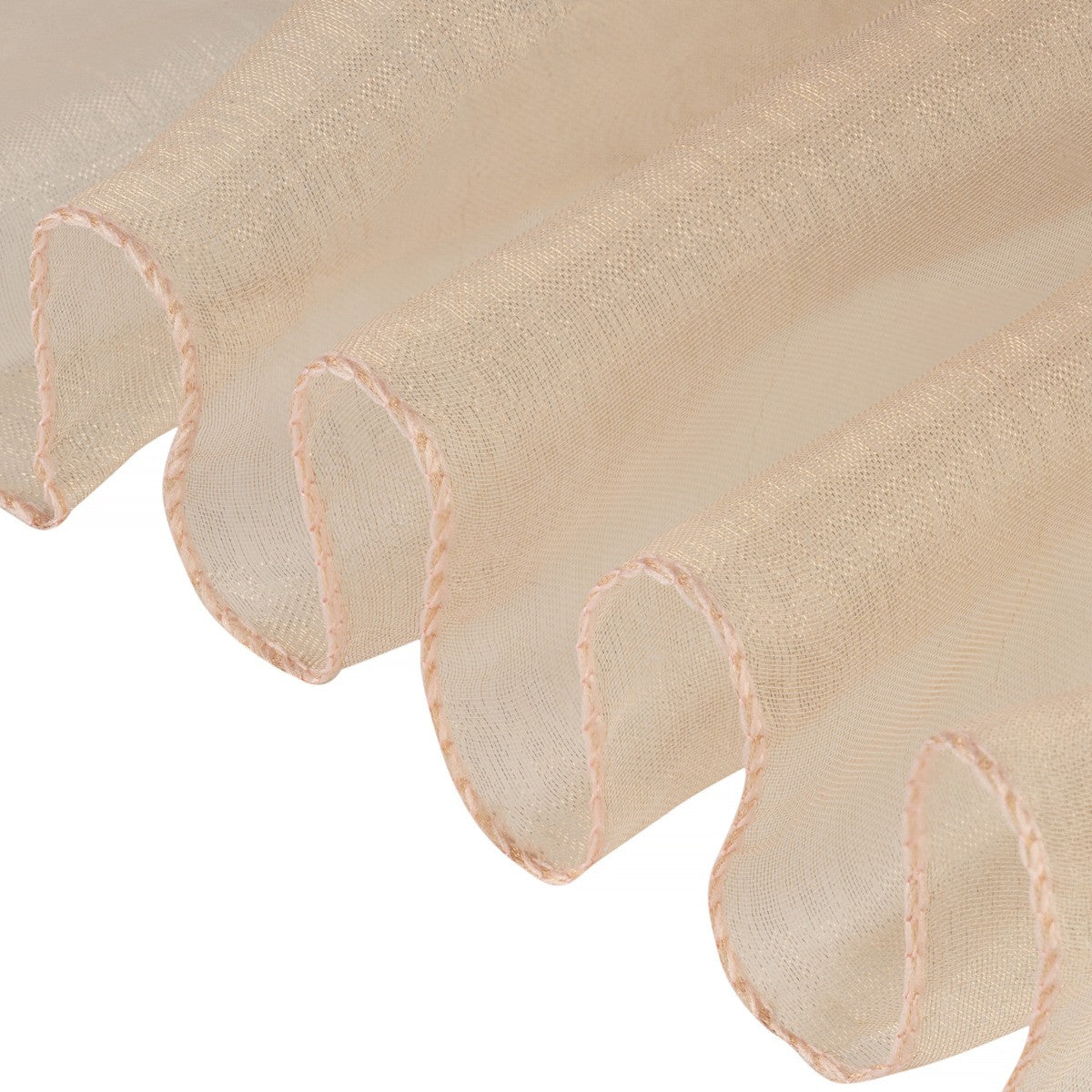 7" x 108" Organza Chair Sash - Peach
