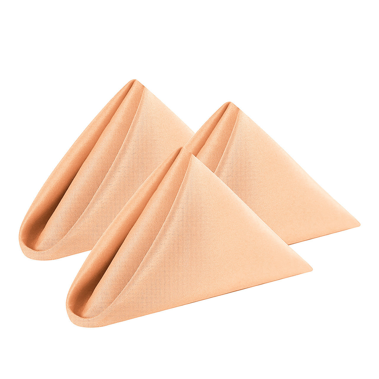 20" Polyester Table Napkin - Peach