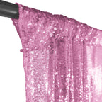 4ft x 7ft Sequin Photography Backdrop - Baby Pink