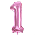 25pc 1st Birthday Foil & Latex Balloons Set - Pink