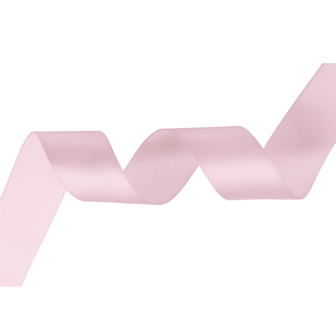10m Double Sided Satin Ribbon - Powder Pink
