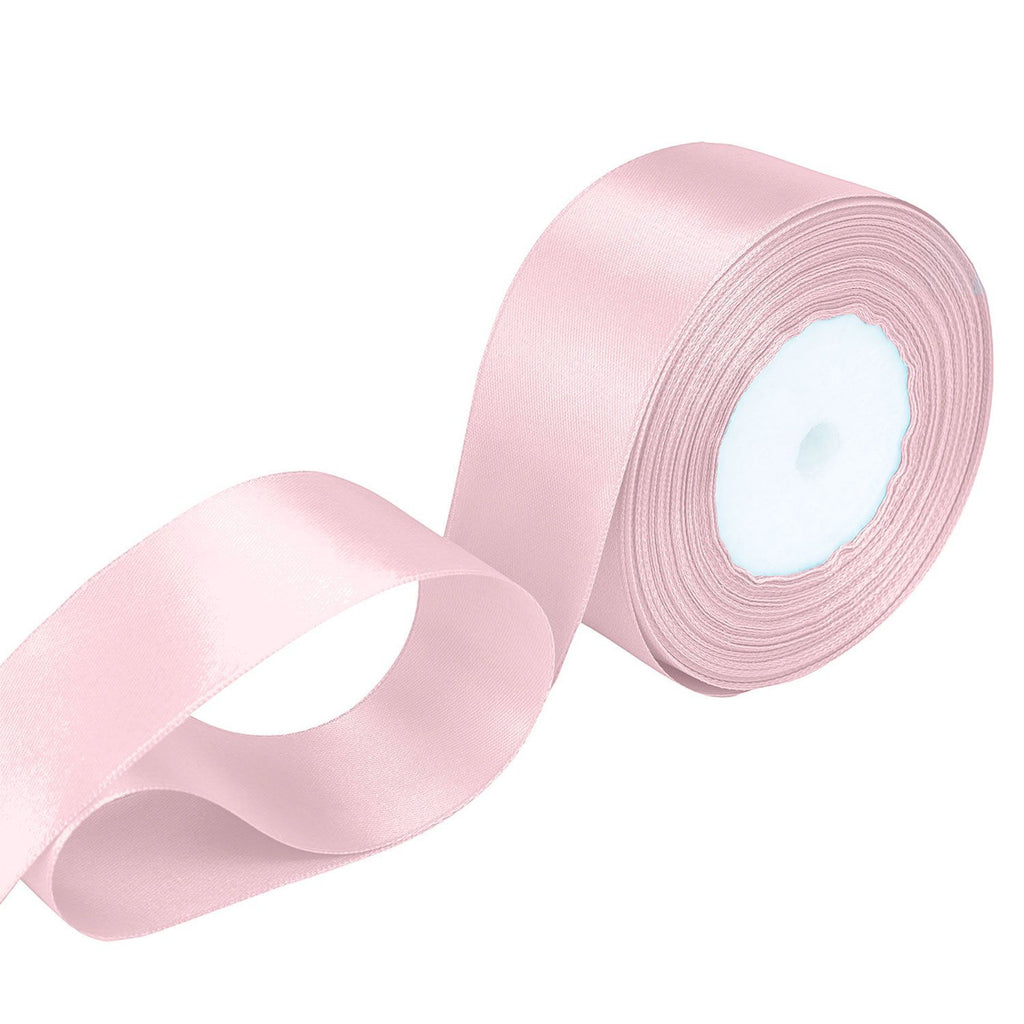 10m Double Sided Satin Ribbon - Powder Pink