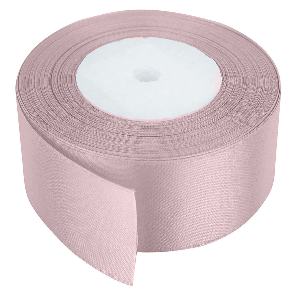 10m Double Sided Satin Ribbon - Powder Pink