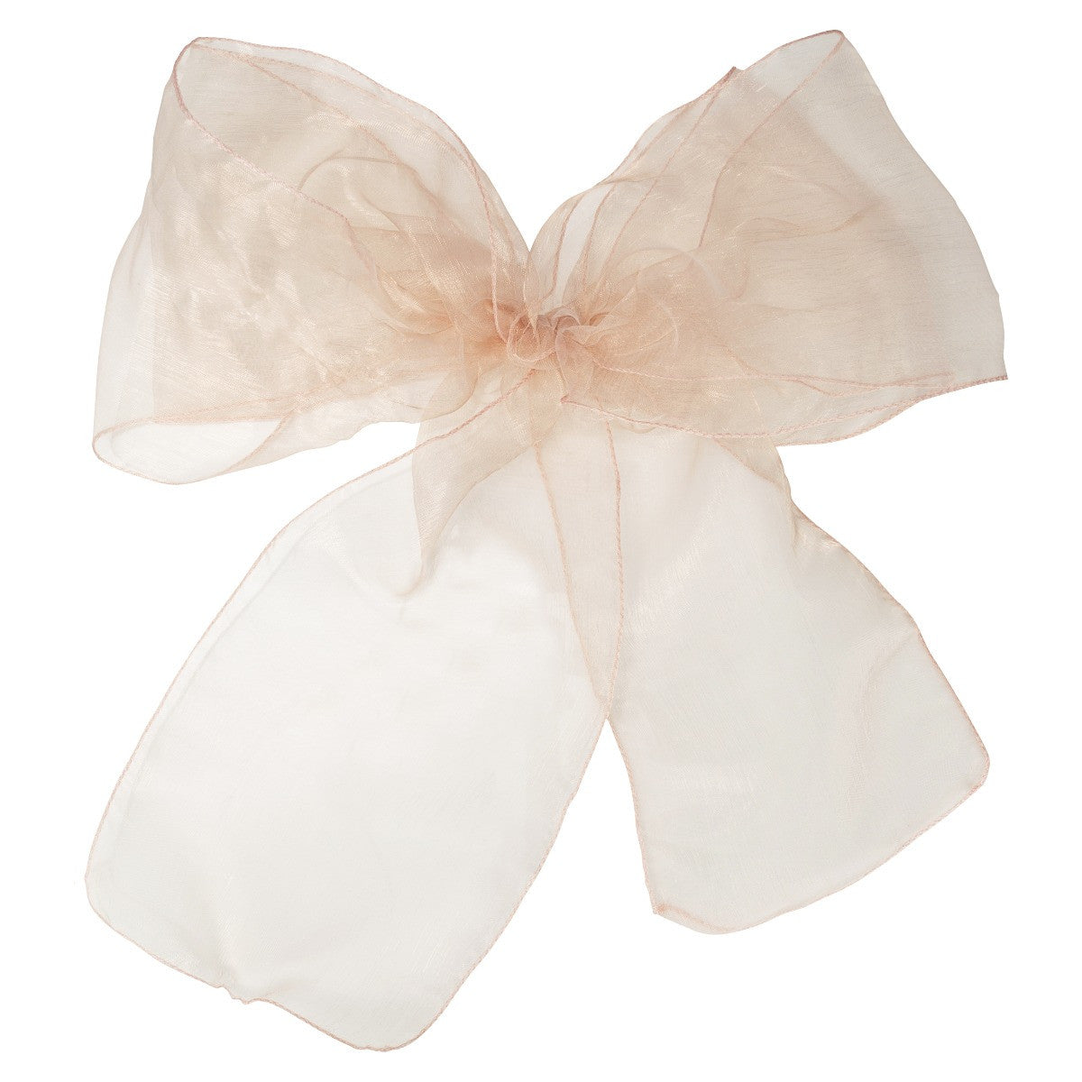 7" x 108" Organza Chair Sash - Peach