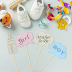 10pc Baby Shower Photo Booth Cardboard Party Props