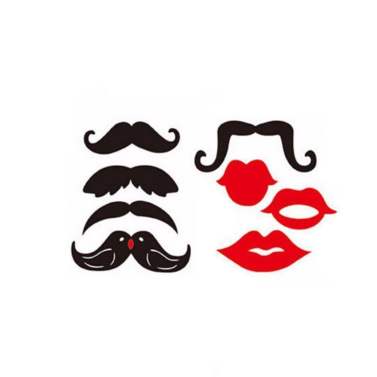 18pc Wedding Photo Booth Cardboard Party Props
