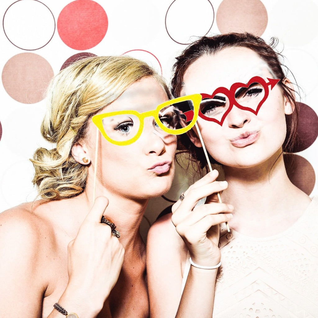 18pc Wedding Photo Booth Cardboard Party Props