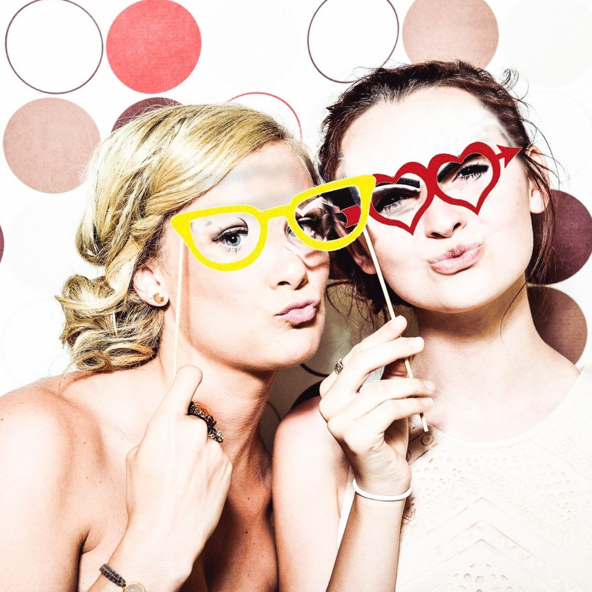 18pc Wedding Photo Booth Cardboard Party Props