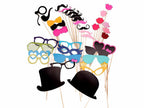 36pcs Funny Face Photo Booth Cardboard Party Props