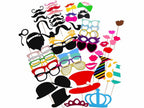 60pc Funny Face Photo Booth Cardboard Party Props