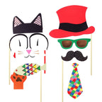 Circus Themed Photo Booth Cardboard Party Props - 36pc