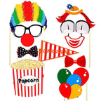 Circus Themed Photo Booth Cardboard Party Props - 36pc