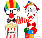 Circus Themed Photo Booth Cardboard Party Props - 36pc