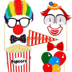 Circus Themed Photo Booth Cardboard Party Props - 36pc