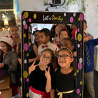 Cardboard Photo Frame Prop - Let's Party