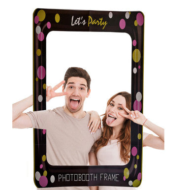 Cardboard Photo Frame Prop - Let's Party