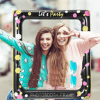 Cardboard Photo Frame Prop - Let's Party