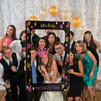 Cardboard Photo Frame Prop - Let's Party