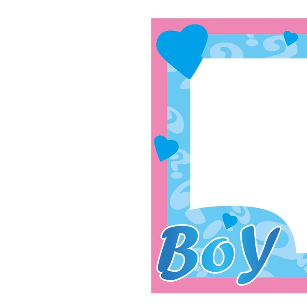 Cardboard Photo Frame Prop - Gender Reveal