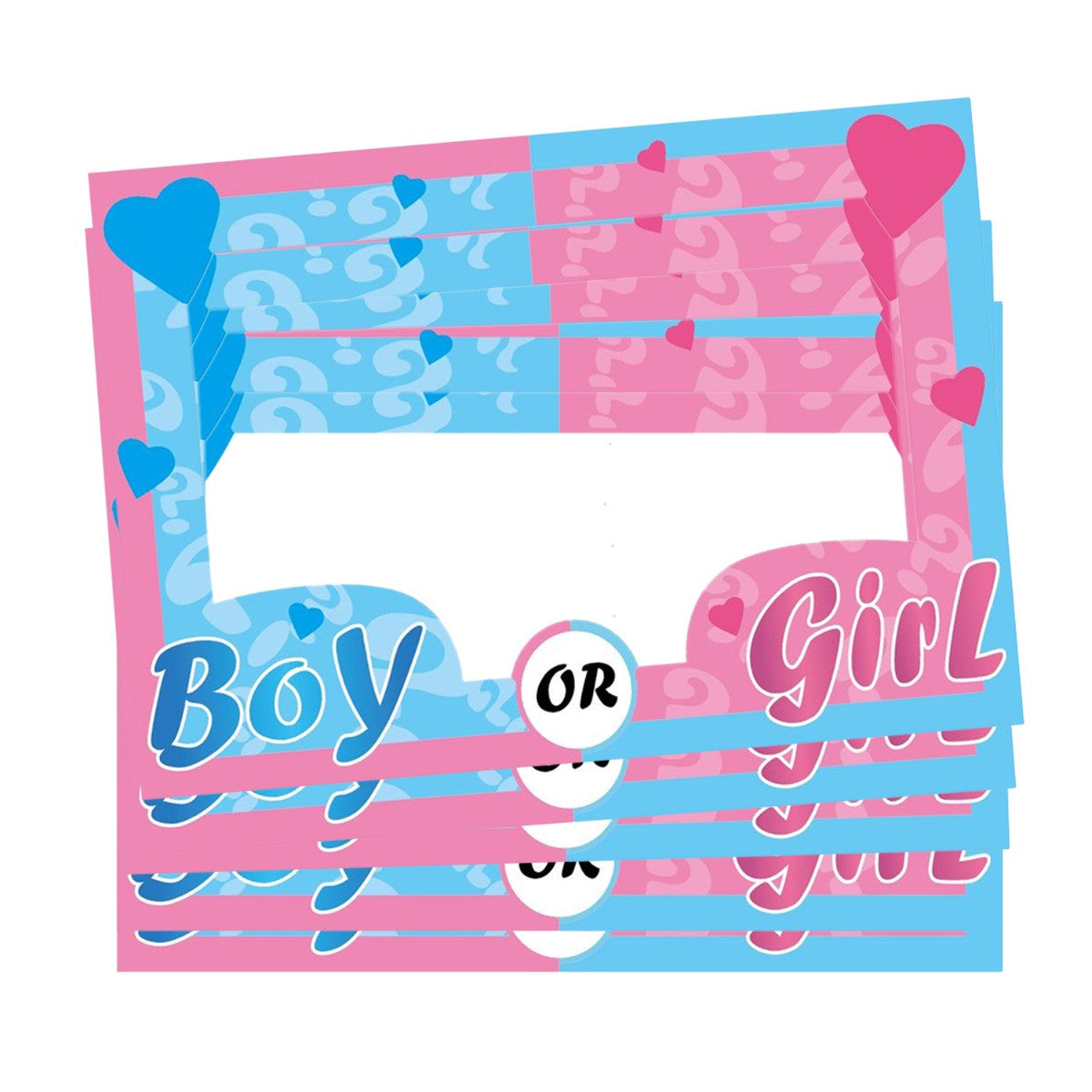 Cardboard Photo Frame Prop - Gender Reveal