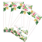 Cardboard Photo Frame Prop - Flamingo & Flowers