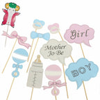 11pc Baby Shower Photo Booth Cardboard Party Props