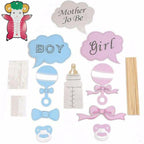 11pc Baby Shower Photo Booth Cardboard Party Props