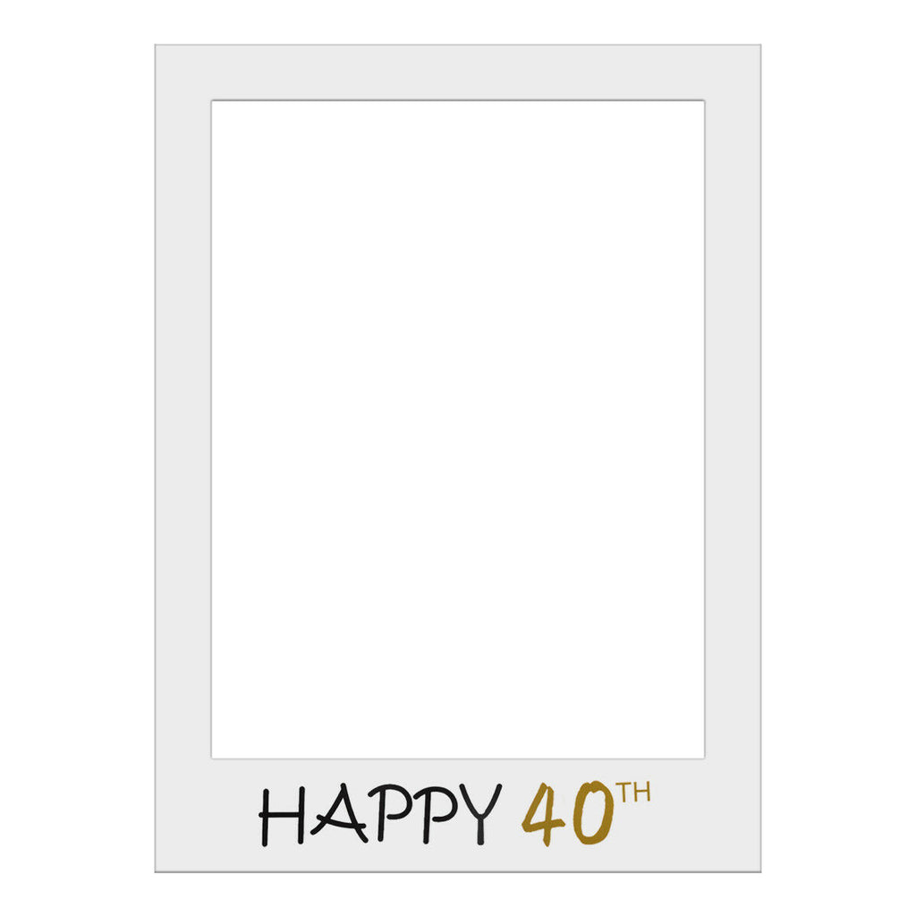 Cardboard Photo Frame Prop - Birthday