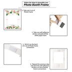 Cardboard Photo Frame Prop - Flamingo & Flowers
