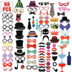 90pc Funny Photo Booth Cardboard Party Props