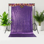Sequin Backdrop - 4ft x 7ft  - Purple