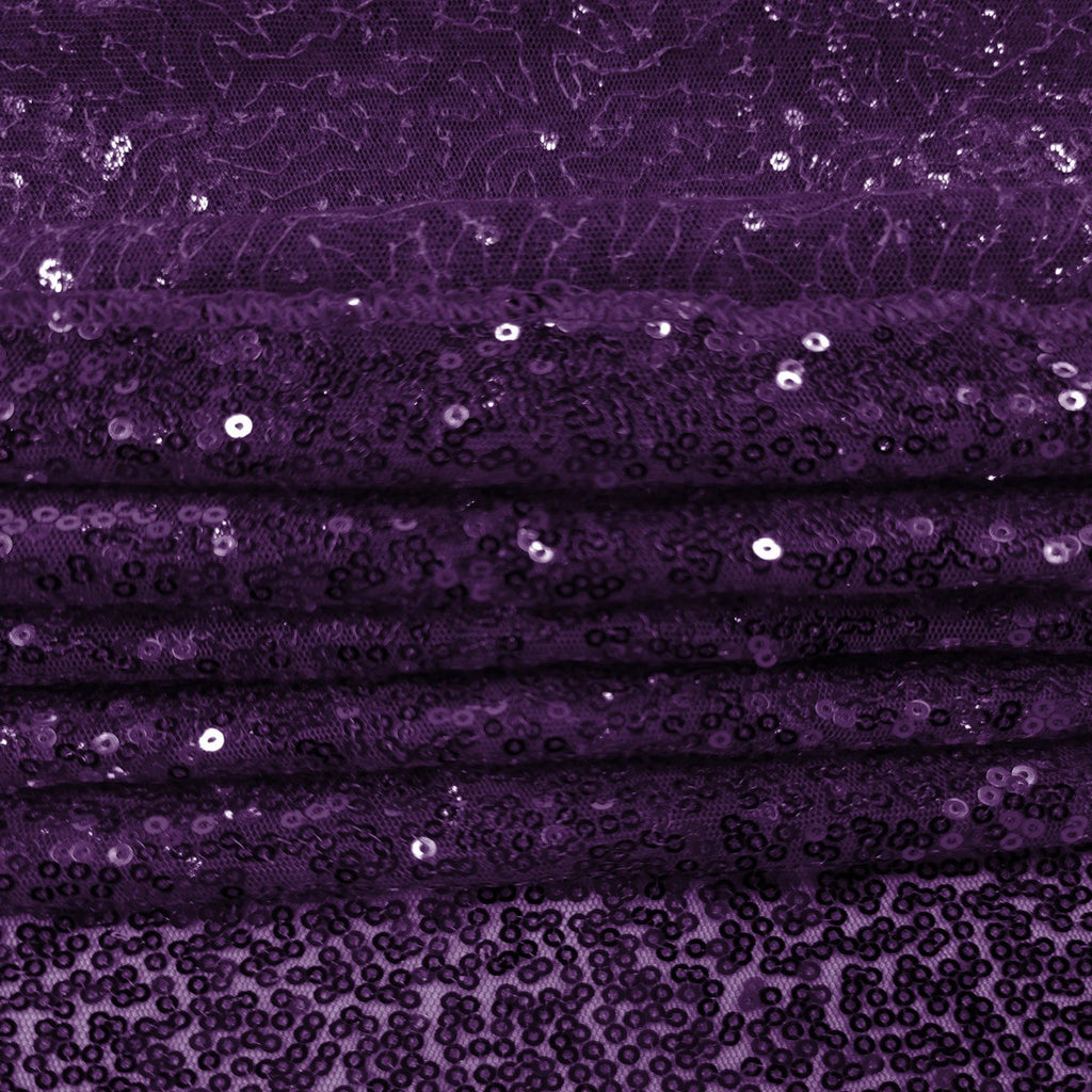 Sequin Backdrop - 4ft x 7ft  - Purple