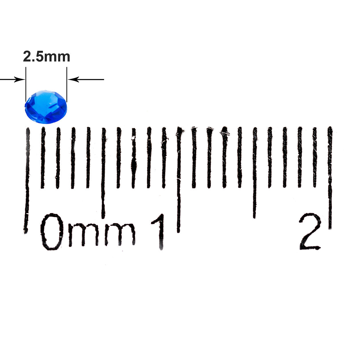 4000 Iridescent Table Scatter Acrylic Crystals, 2.5mm - Royal Blue