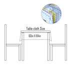 60" x 84" Rectangle Premium Waterproof Polyester Tablecloth - Multicoloured Zig-Zag