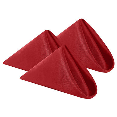 20" Polyester Table Napkin - Red