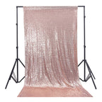 4ft x 9ft Sequin Backdrop Photography - Rose Gold