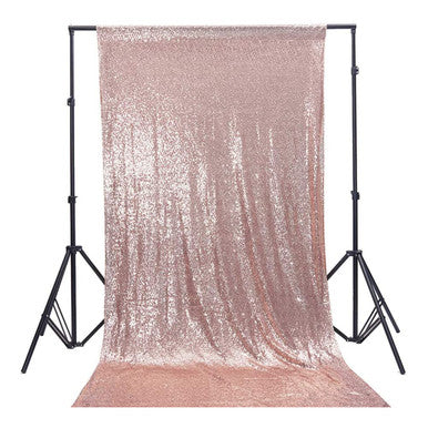 4ft x 9ft Sequin Backdrop Photography - Rose Gold
