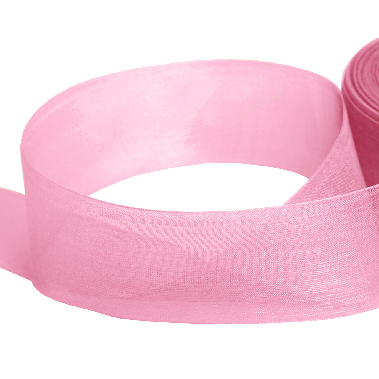 Organza Ribbon in Rose Pink